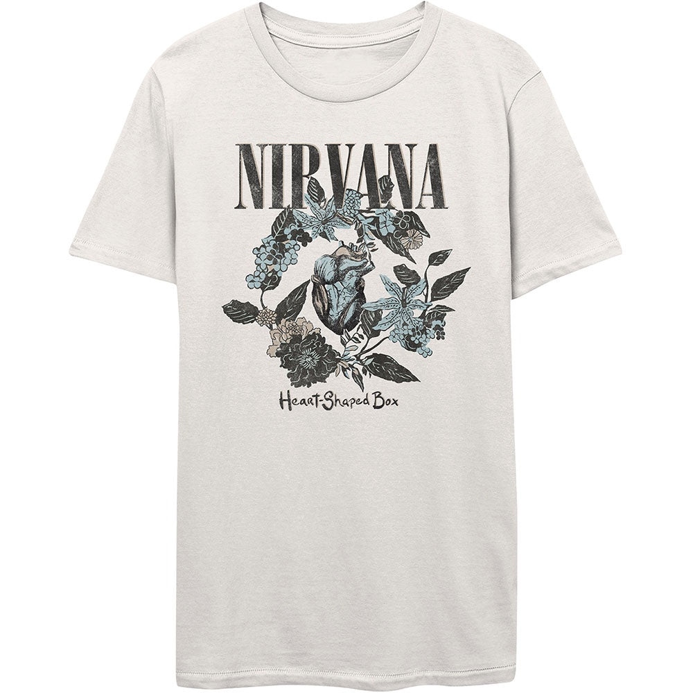 NIRVANA - Heart Shaped Box White T-Shirt