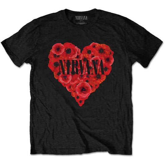 NIRVANA - Poppy Heart T-Shirt