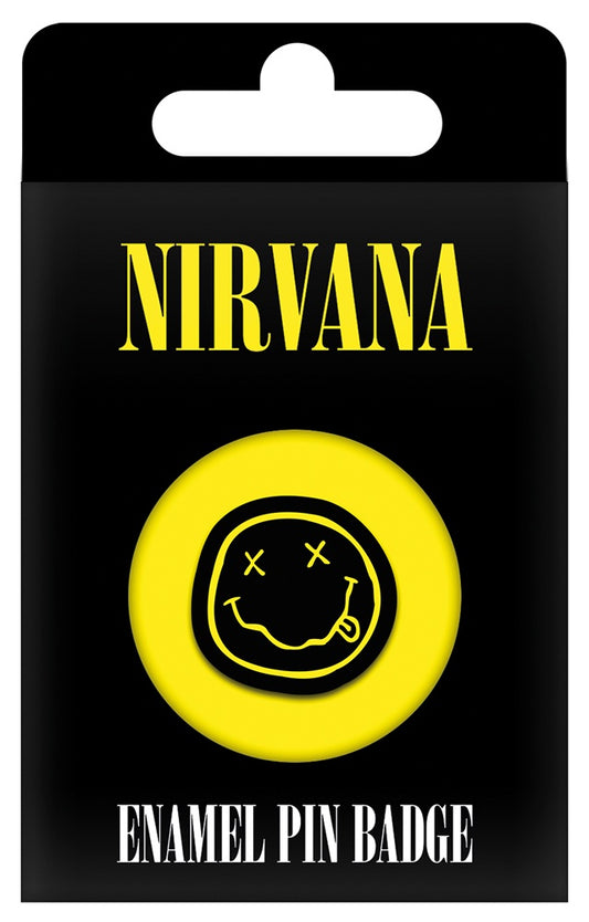 NIRVANA - Smiley Enamel Pin Badge