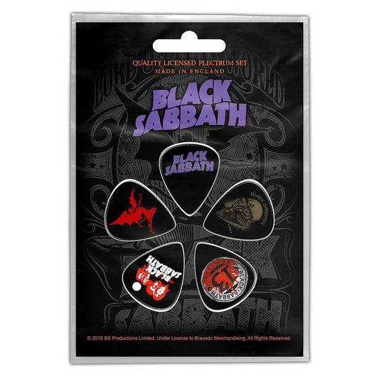 BLACK SABBATH - Purple Logo Plectrum Pack