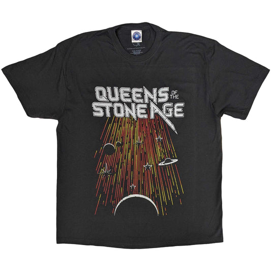 QUEENS OF THE STONEAGE - Meteor Shower Charcoal Grey T-Shirt