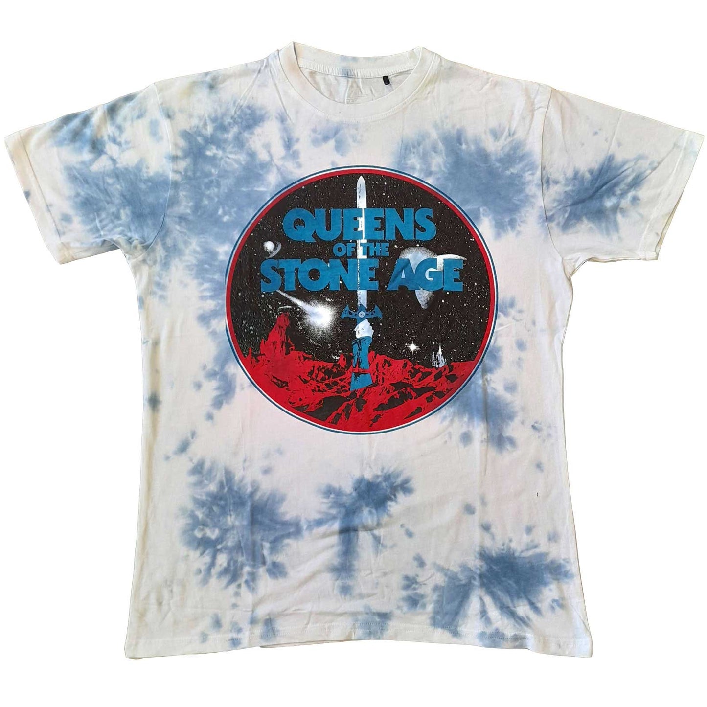 QUEENS OF THE STONE AGE - Branca Sword Tie Dye T-Shirt