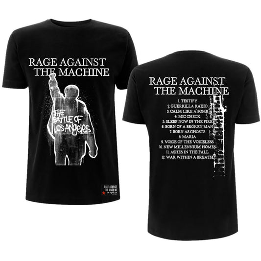 RAGE AGAINST THE MACHINE - Bola Album Cover Backprint T-Shirt