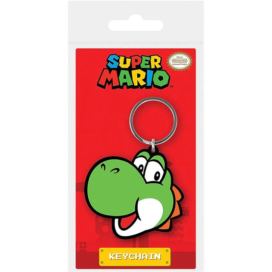 MARIO - Yoshi Face Rubber Keyring