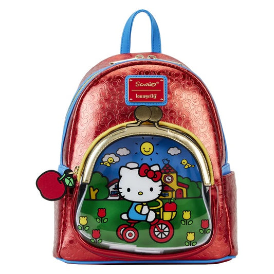 LOUNGEFLY : SANRIO - Hello Kitty 50th Anniversary Coin Bag Mini Backpack