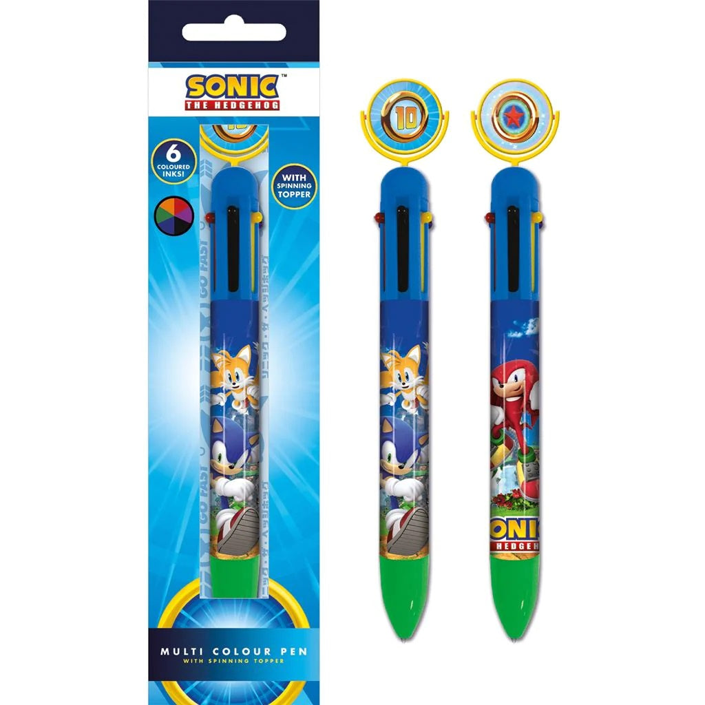 SONIC - Ring Spin Multi Colour Pen