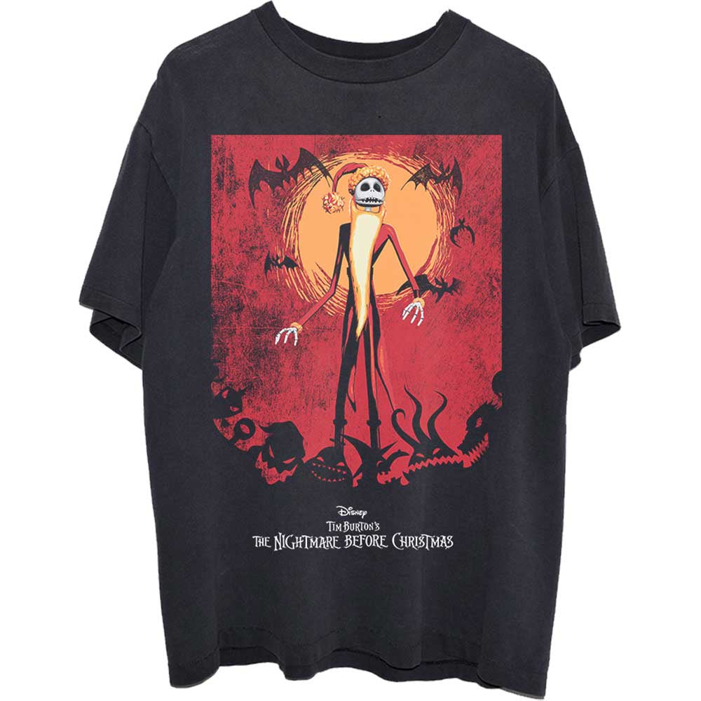 NIGHTMARE BEFORE CHRISTMAS - Jack Orange Sun & Logo T-Shirt