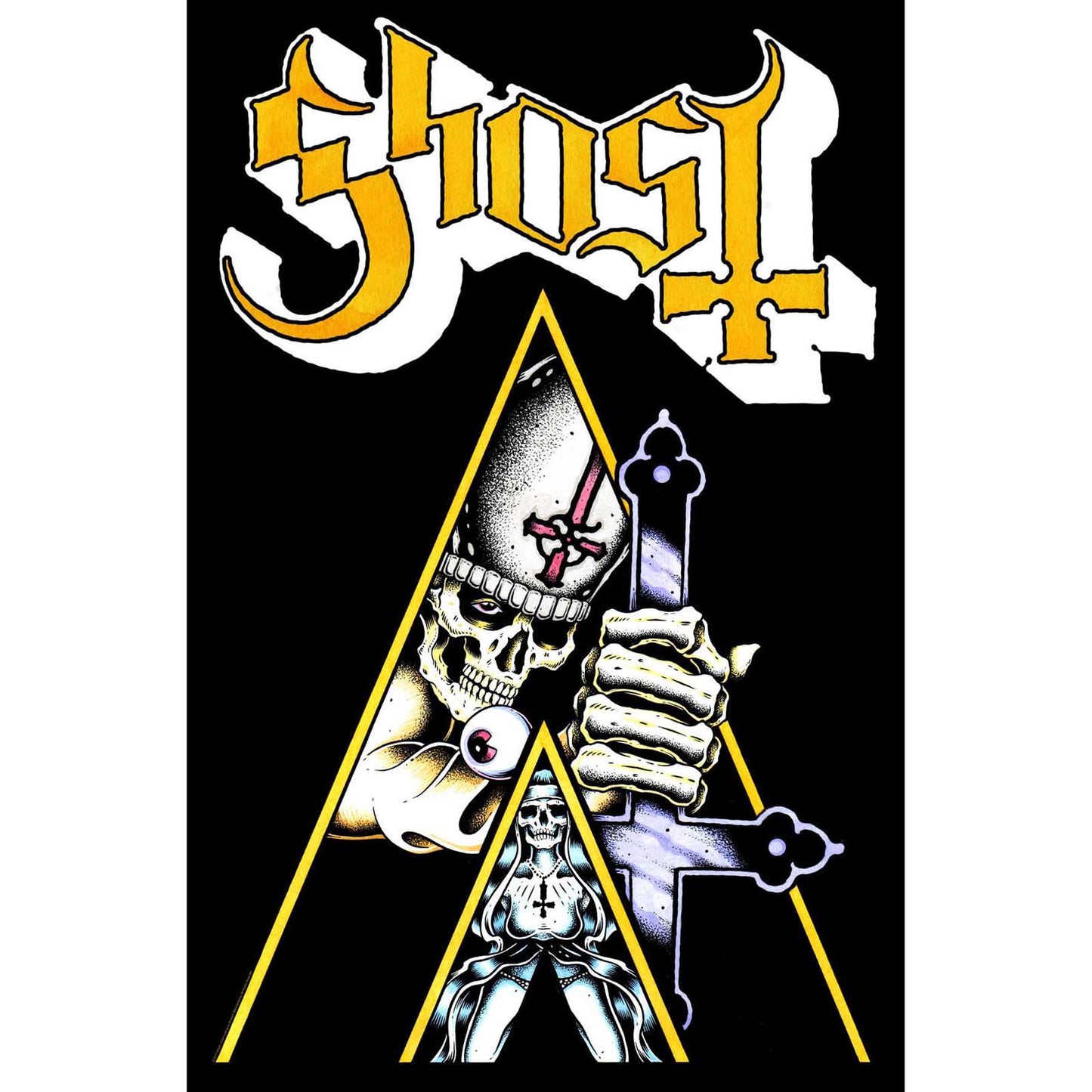 GHOST - Clockwork Ghost Textile Poster