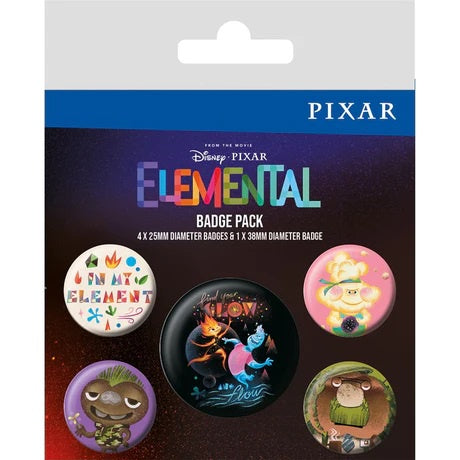 DISNEY : ELEMENTAL - Periodic Fun Badge Pack