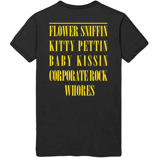 NIRVANA - Smiley Flower Sniffin' Back-Print T-Shirt