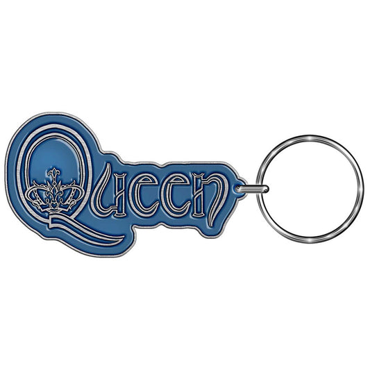 QUEEN - Logo Cast Metal keyring