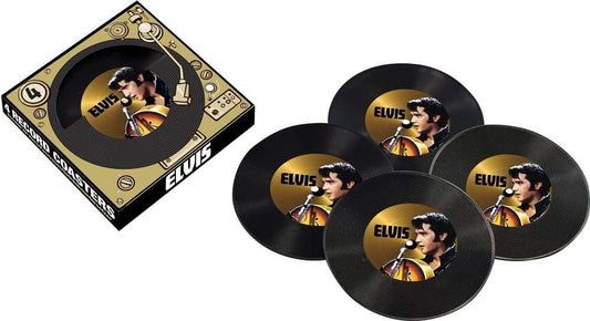 ELVIS PRESLEY - 4 Record Coaster Pack