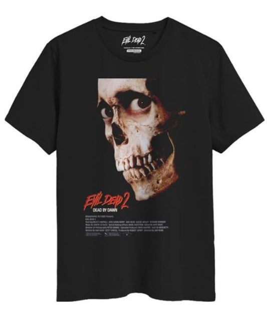 T-shirt featuring 'EVIL DEAD - Dead By Dawn' graphic design