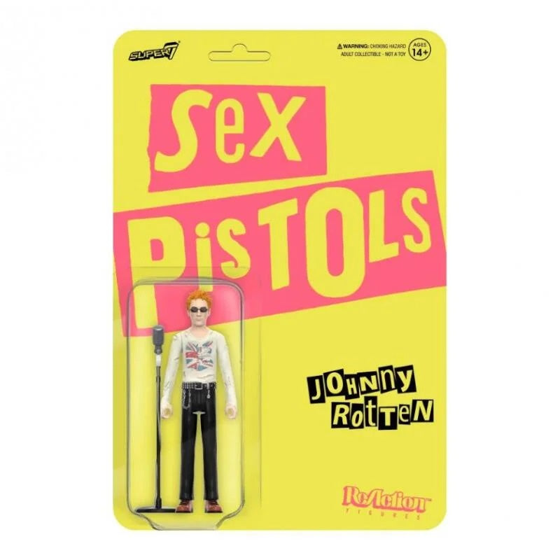 SEX PISTOLS - Johnny Rotten Super 7 ReAction Figure