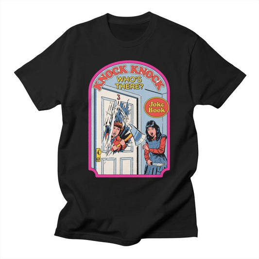 STEVEN RHODES - Knock Knock Black T-Shirt